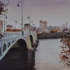 Puente sobre el Sena - Par&iacute;s, 27 x 37 cm