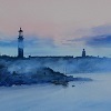 Bruma al amanecer, 40 x 51 cm
