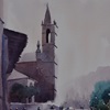 Torre de Iglesia, 27 x 27 cm