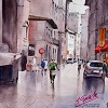 Via Porta Rossa (Florencia), 37 x 27 cm